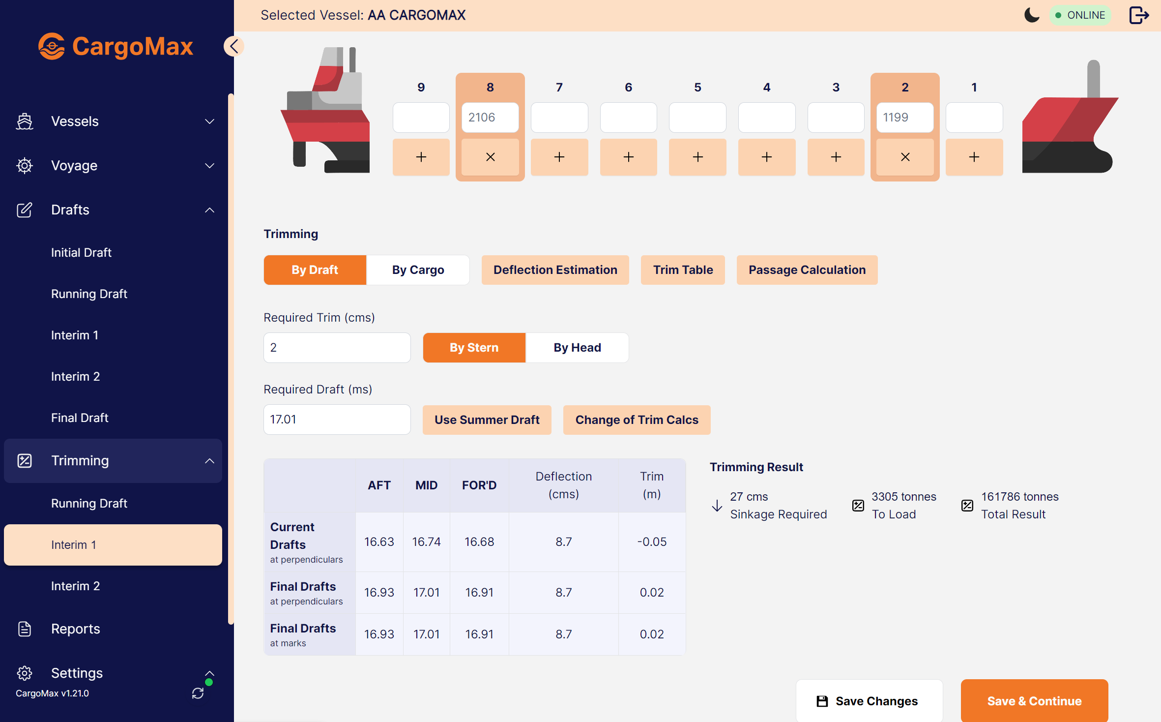 Efficient Cargo Trimming